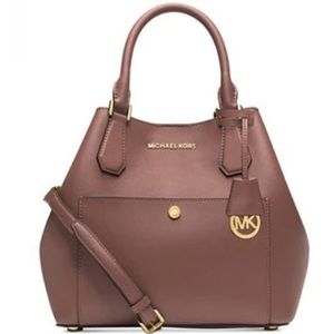 Michael Kors greenwich large grab bag mauve